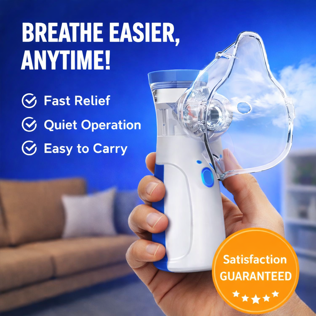 Portable Ultrasonic Mesh Nebulizer for Kids & Adults